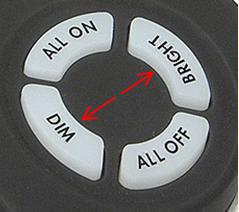RemoteLinc Dim / Bright buttons